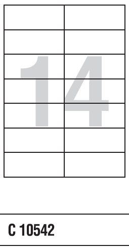 Etikety A4 105x42 mm