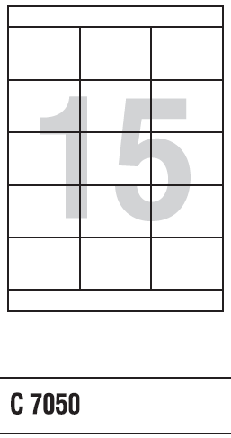 Etikety A4 70x50 mm
