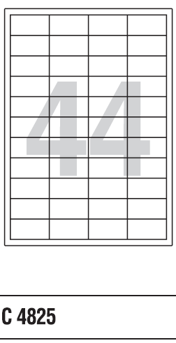 Etikety A4 48x25 mm