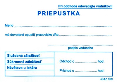 priepustka