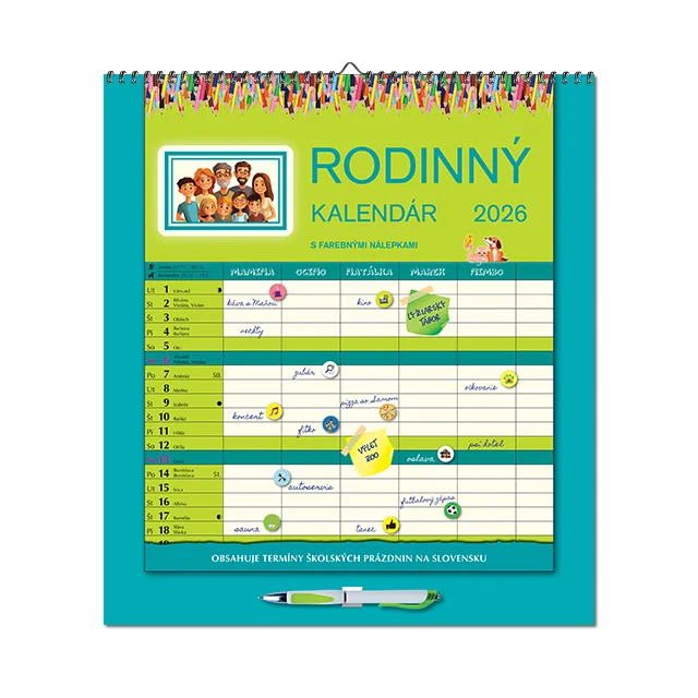 Rodinný kalendár Rodinný kalendár