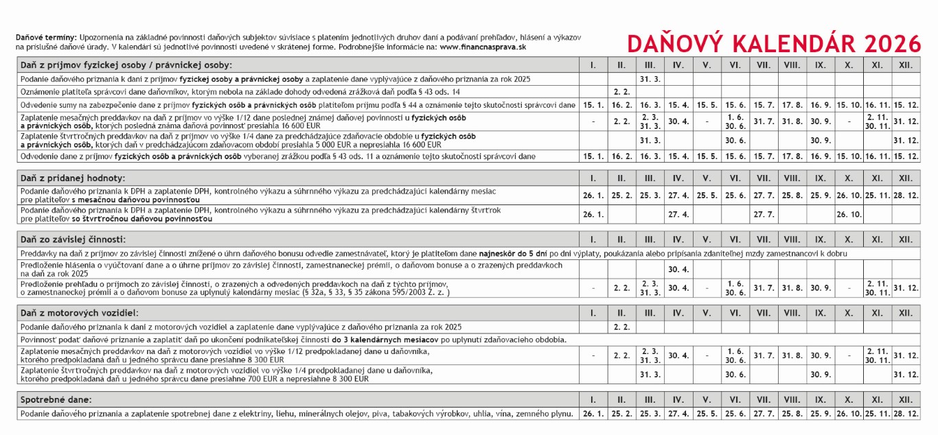 Plánovací kalendár